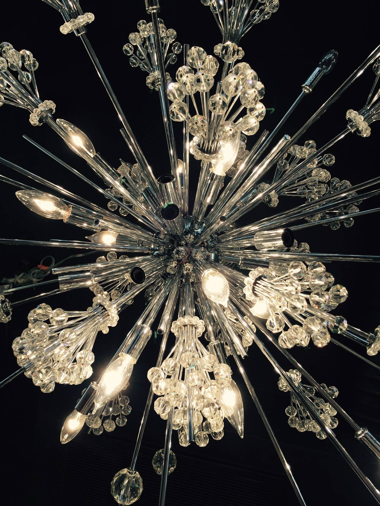 Large Sputnik Crystal Chandelier at 1stDibs