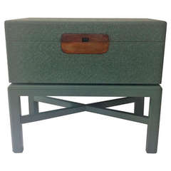 Maitland Smith Early Green Storage Box End Table