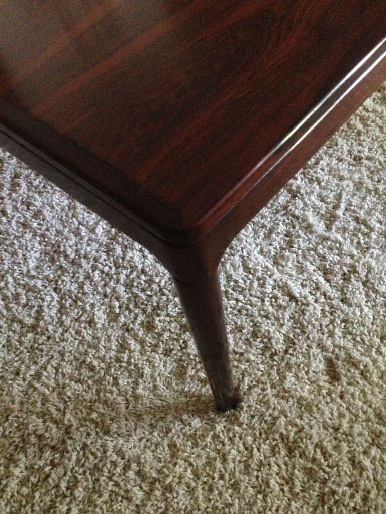 Rosewood cocktail table Milo Baughman In Excellent Condition In Westport, CT