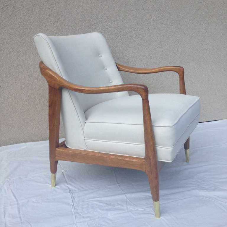 Pair of Club Chairs in the Style of Kofod Larson In Excellent Condition In Westport, CT