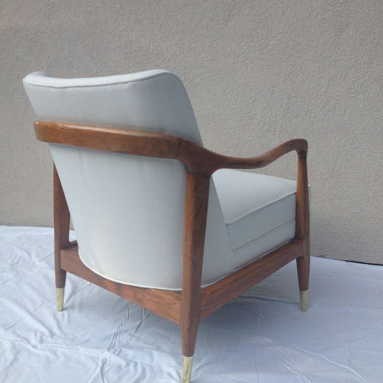 Mid-20th Century Pair of Club Chairs in the Style of Kofod Larson