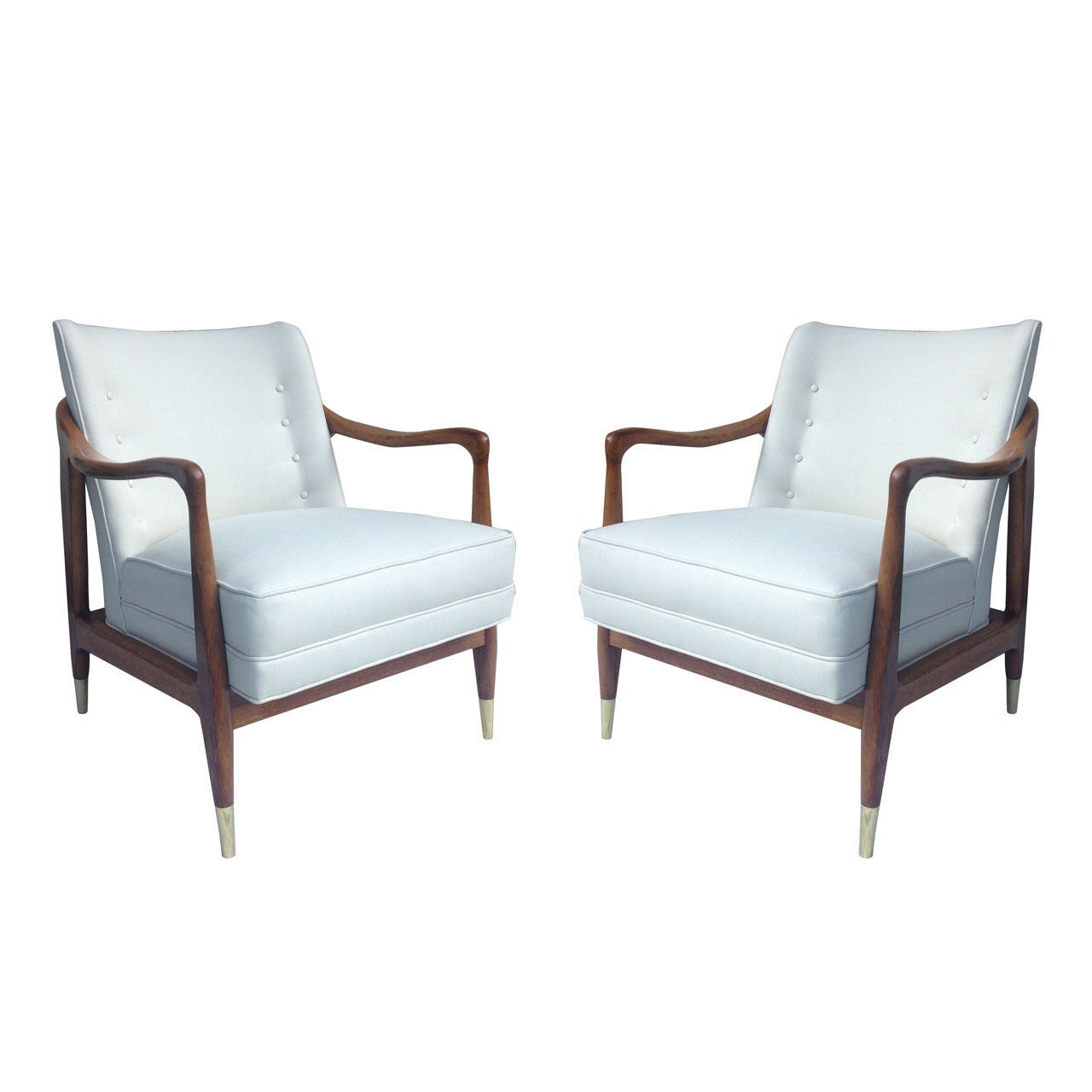 Pair of Club Chairs in the Style of Kofod Larson