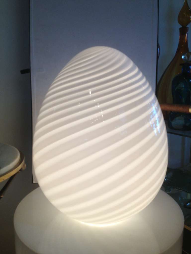 egg lamp murano