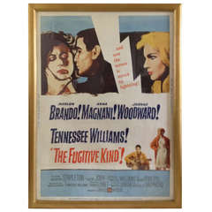 Used Original "The Fugitive Kind" Movie Poster