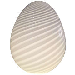 Venini Murano Glass Egg Light