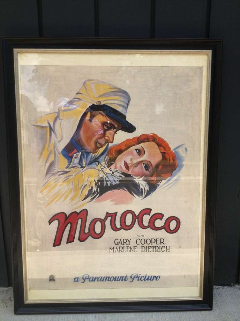 Original Artwork Morocco Movie Poster 1930