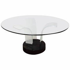 Rare Modernage Pittsburg Plate Glass, Art Deco Cocktail Table