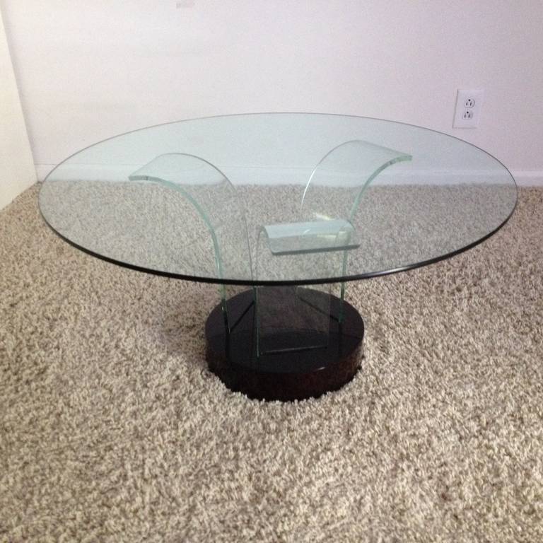 Mid-20th Century Rare Modernage Pittsburg Plate Glass, Art Deco Cocktail Table