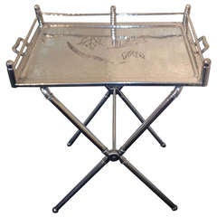 Vintage Everlast Hand Forged Aluminum Bar tray table