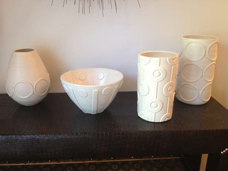 20th Century Johnathan Adler Couture ceramic Vase