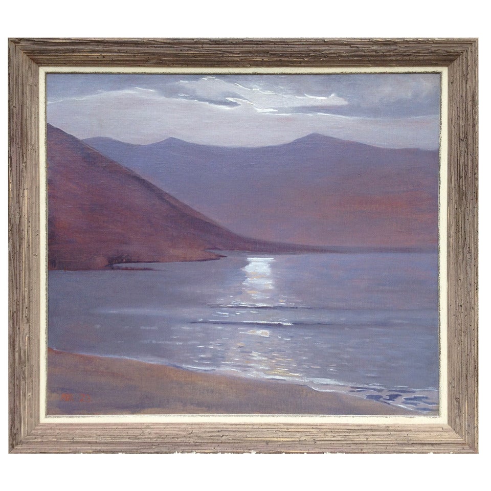 Marjorie Milbank Painting, "Before Twilight" Tierra Del Fuego