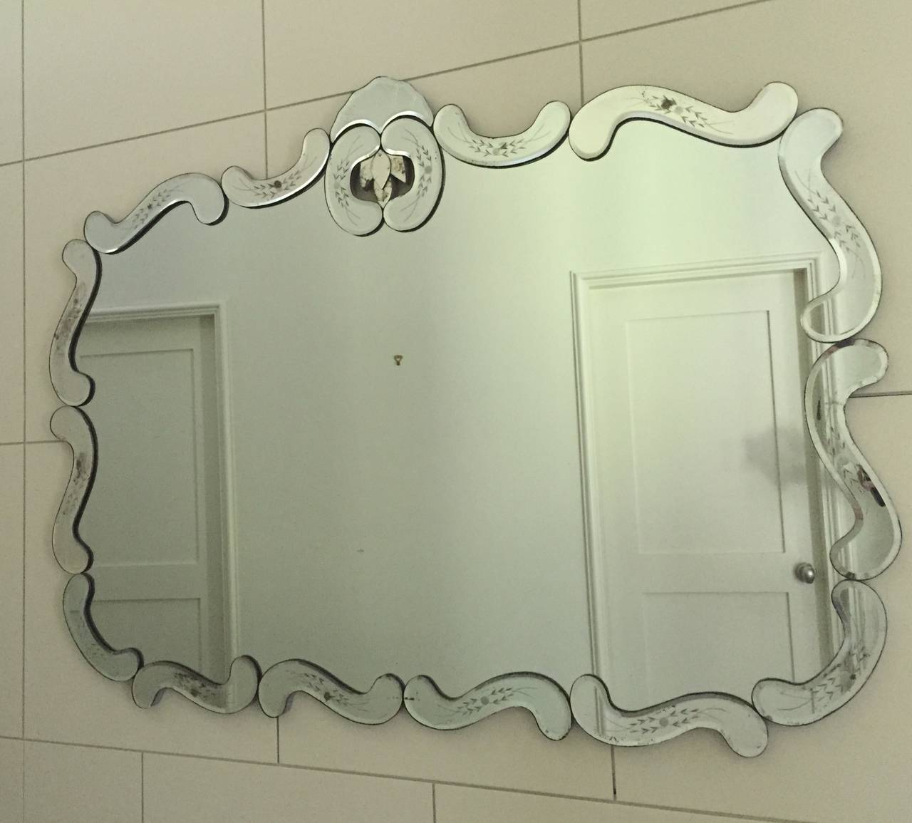 large etched mirror