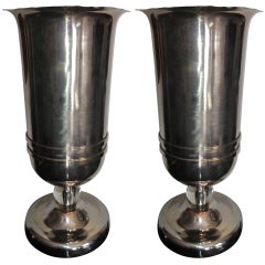 Pair of French Art Deco Torchiere Lamps