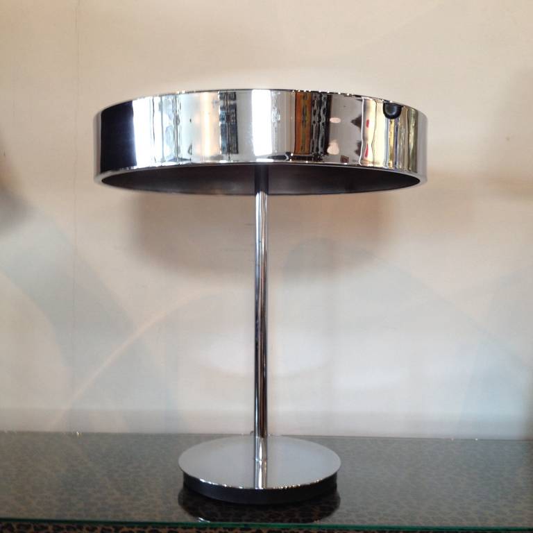 Mid-20th Century Hansen Polished Chrome Lamp For Sale