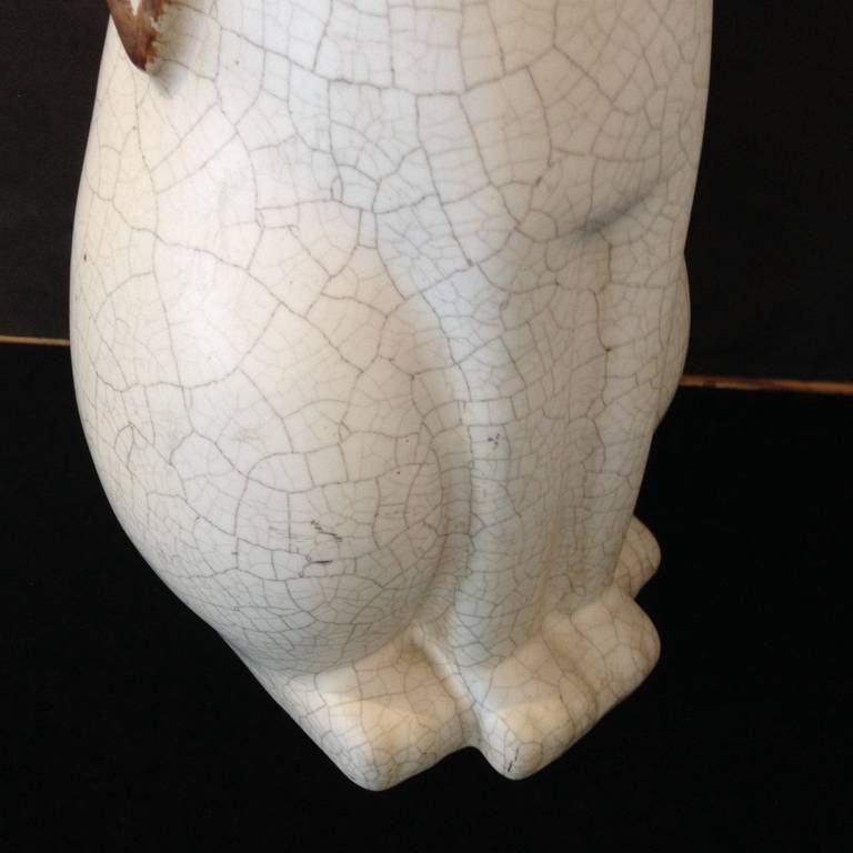 Art Deco Rabbit Ceramic Floor Figure 3