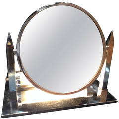 Vintage Art Deco Lighted Magnifying Mirror