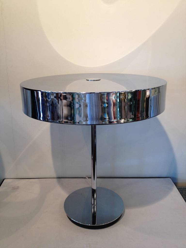 American Hansen Polished Chrome Lamp For Sale