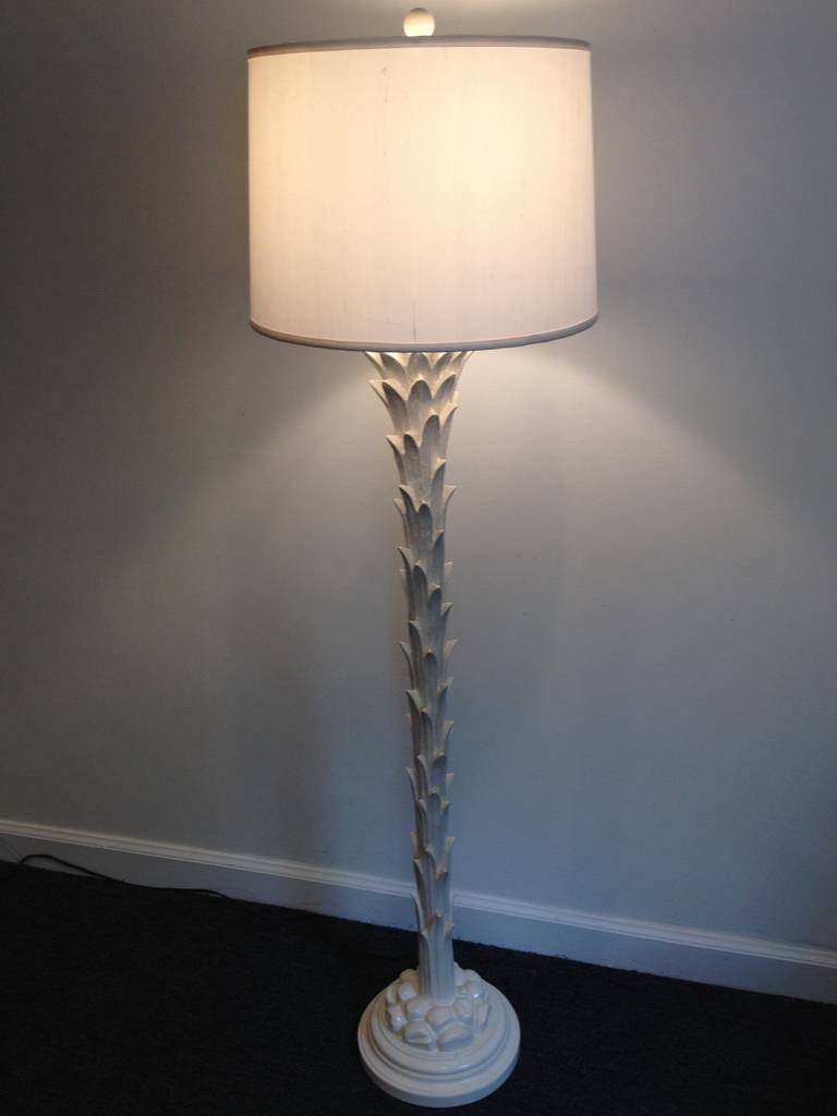 Chapman Palm Tree Standing Lamp in the Style of Serge Roche In Excellent Condition In Westport, CT