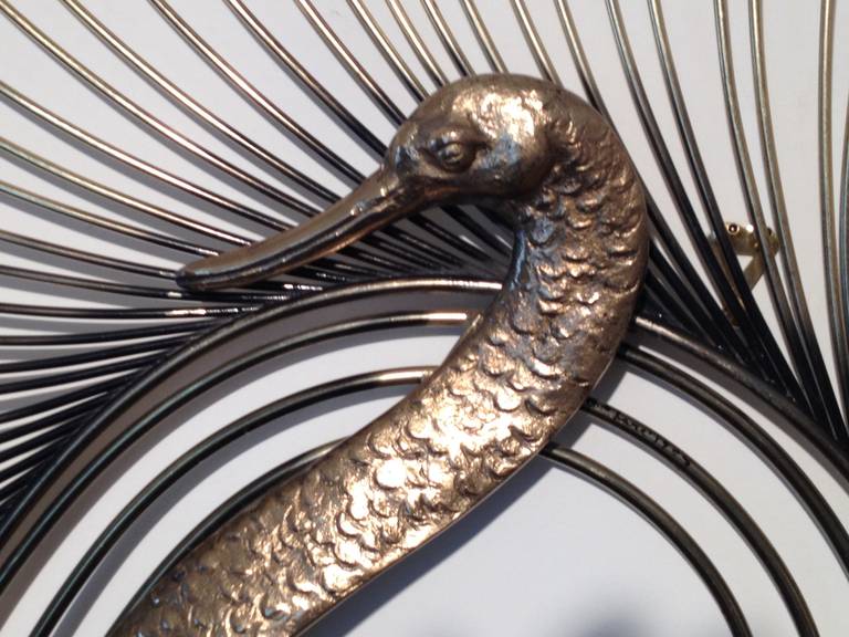 Curtis Jere Large Swan Wall Sculpture 1