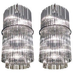 Pair Gaetano Sciolari Chandeliers 5