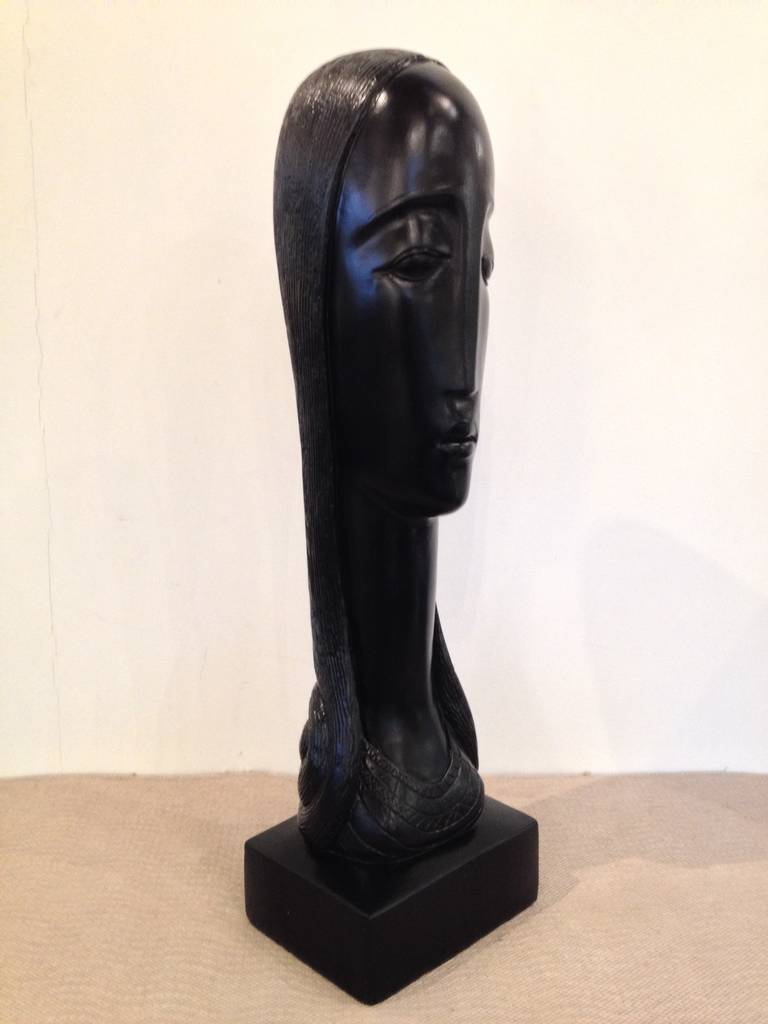 American Rima  Padova Plaster tall Sculpture Head