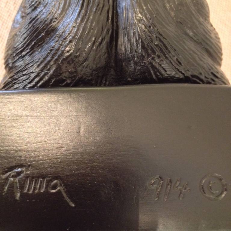 Rima  Padova Plaster tall Sculpture Head 1