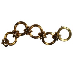Großes Gliederarmband aus 18 Karat Gold