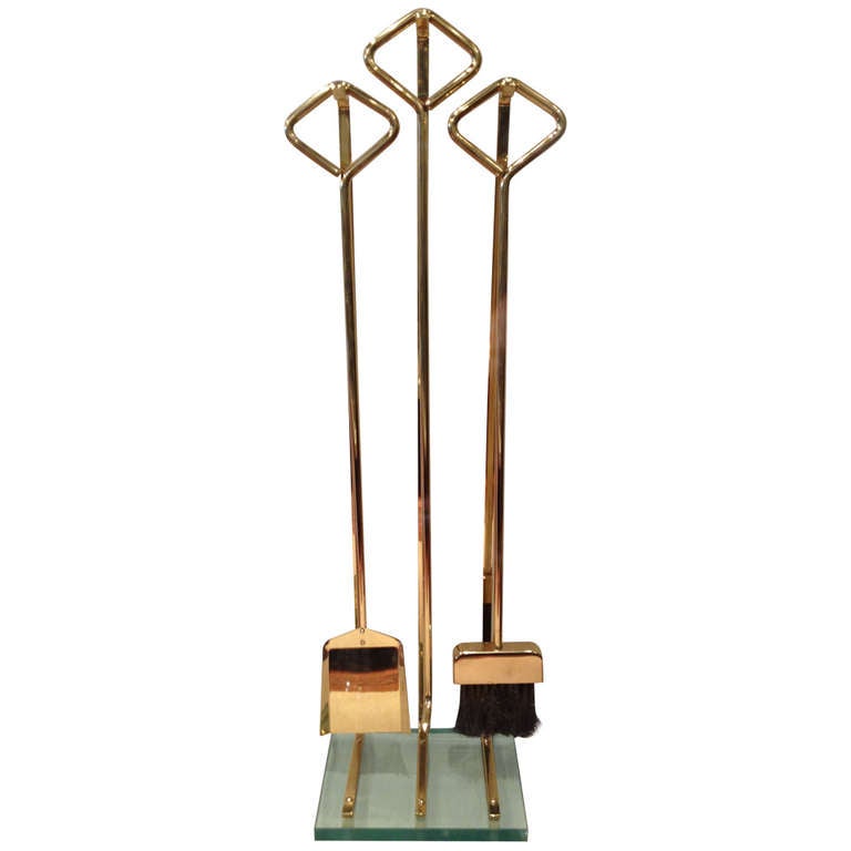 1960's Midcentury Fireplace Tools at 1stdibs