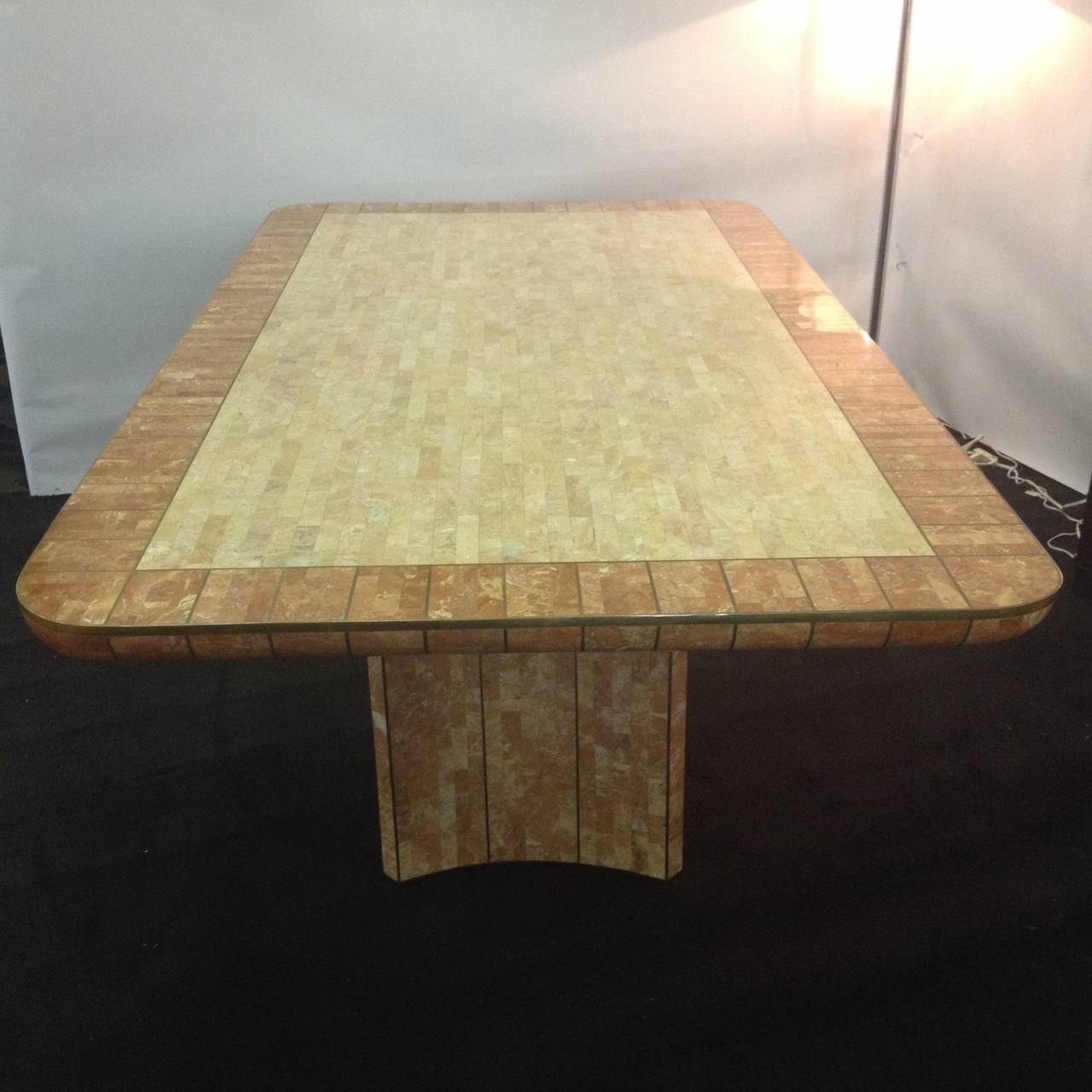 fossil stone dining table