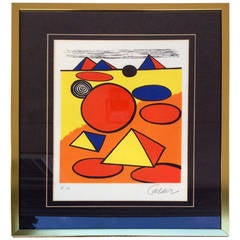 Alexander Calder Lithograph, Petite Triangles Artist Edition