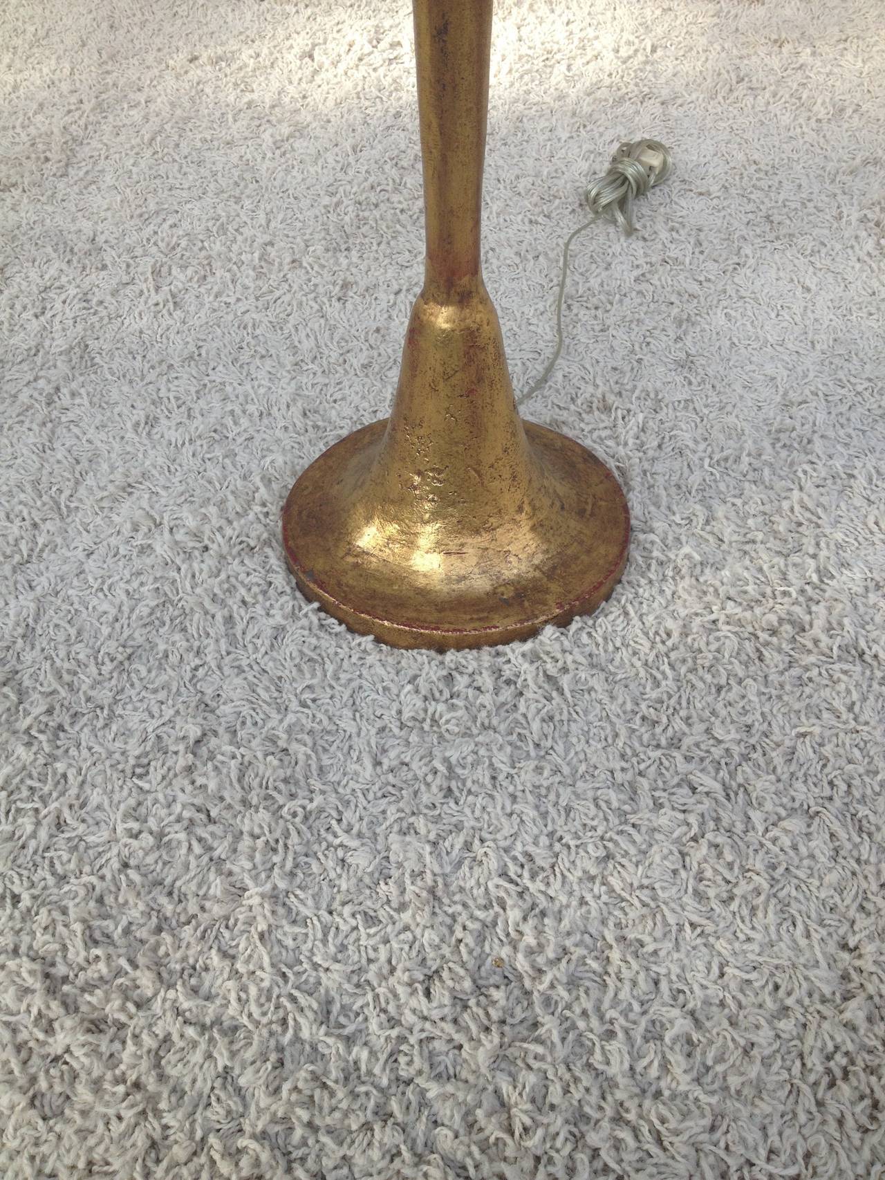 Bronze Gilt Giacometti Style Standing Lamp 3