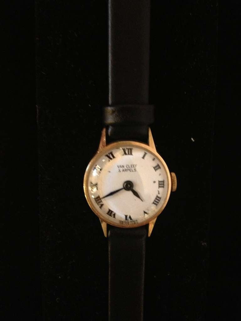 Mid-Century Modern Van Cleef & Arpels 14k Watch