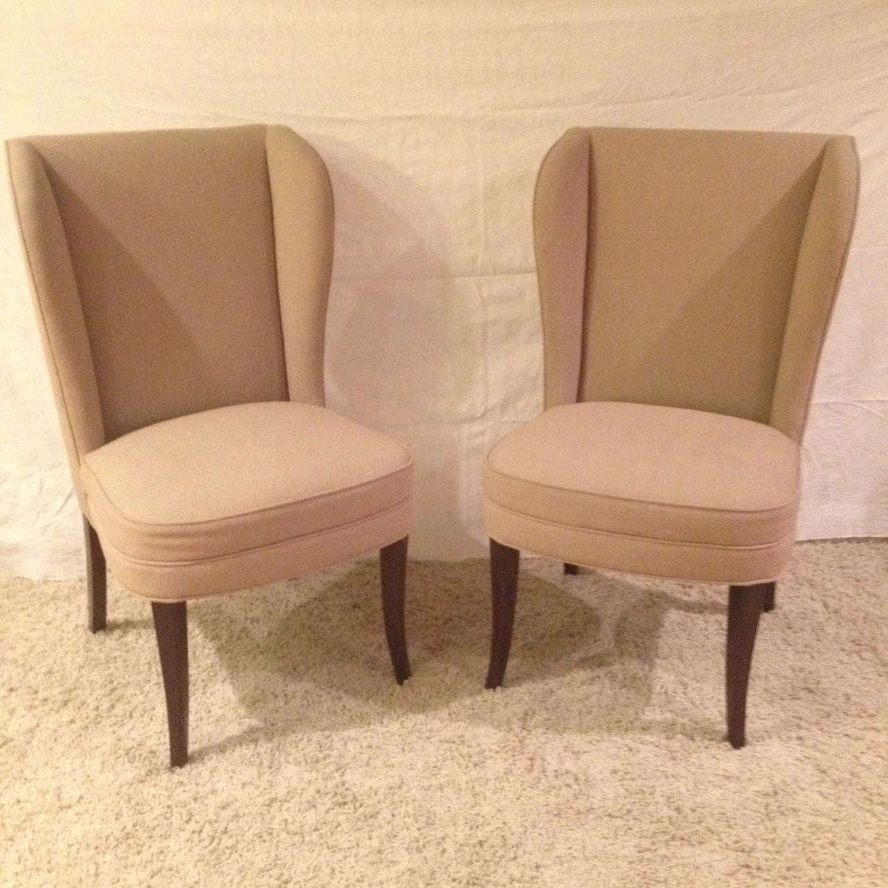 20th Century Pair of Tommi Parzinger Style Chairs