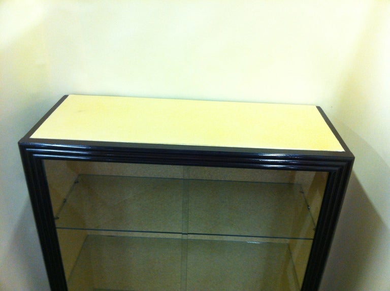 small glass cabinet