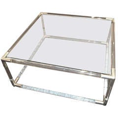 Charle Hollis Jones Lucite Square cocktail table