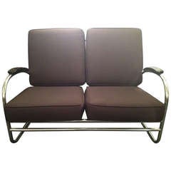 Kem Weber for Lloyd Art Deco love seat 9