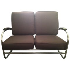 Kem Weber for Lloyd Art Deco love seat