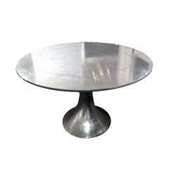 Sheet metal and rivet Covered Tulip Table
