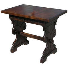 Tuscan Renaissance Trestle Writing Table