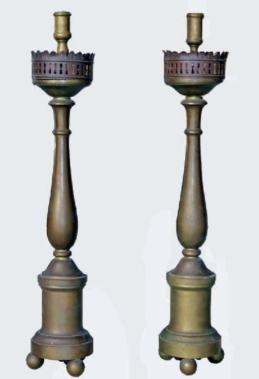 Pair of Italian Bronze Prickets