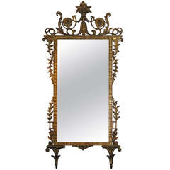 Antique 18th Century Italian Neoclassical Giltwood Mirror