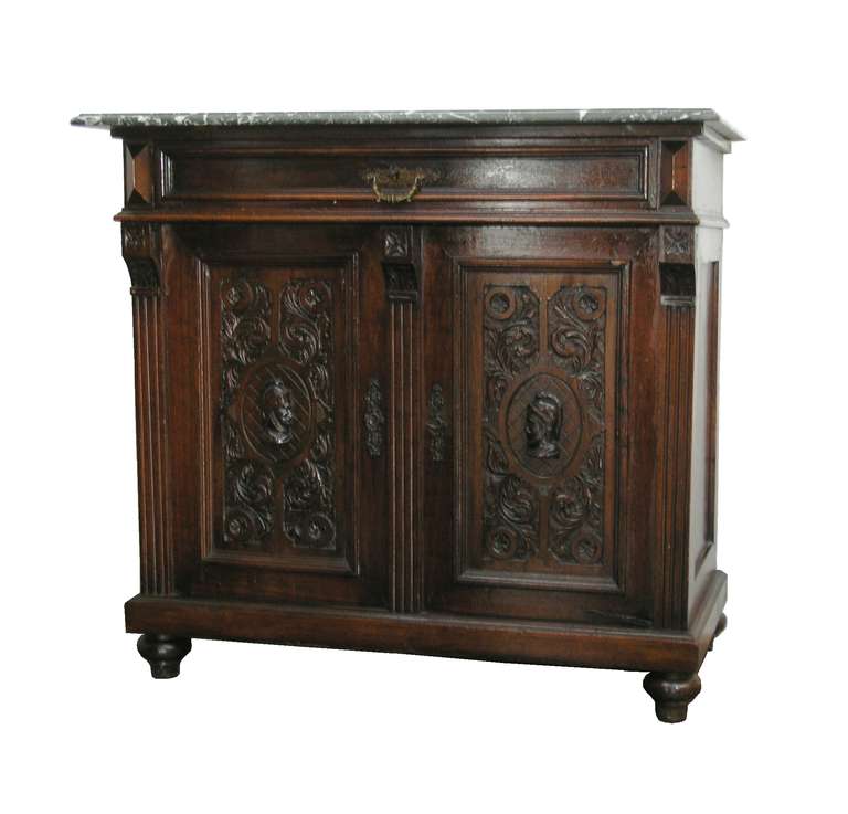 Marble-Top Credenza , 19th c. For Sale 2