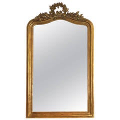 French Napoleon III Giltwood Mirror