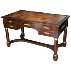 French Mahogany Desk, circa 1850