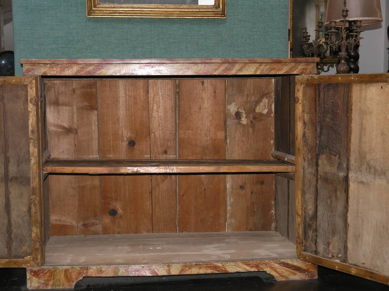 Wood  Italian Painted Credenza - 18th Century  For Sale