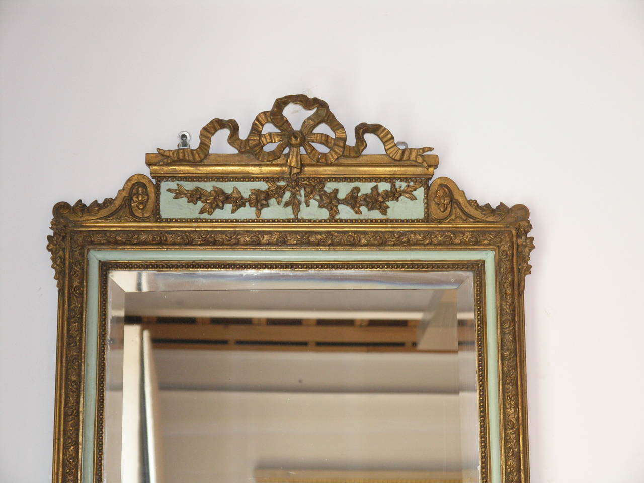 Italian Parcel Painted and Giltwood Mirror 1