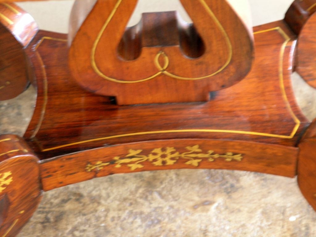 19th Century Rosewood Game Table In Excellent Condition In Los Angeles, CA