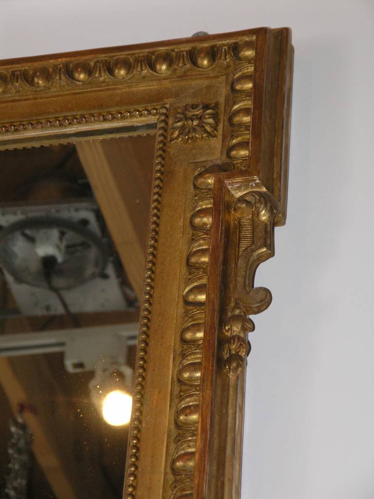 large gold leaf mirror