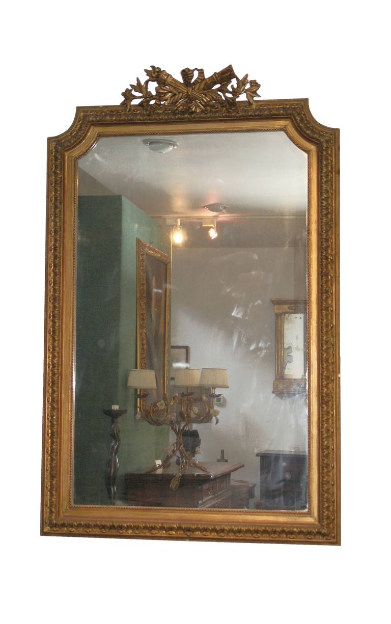 French Napoleon III Wall Mirror