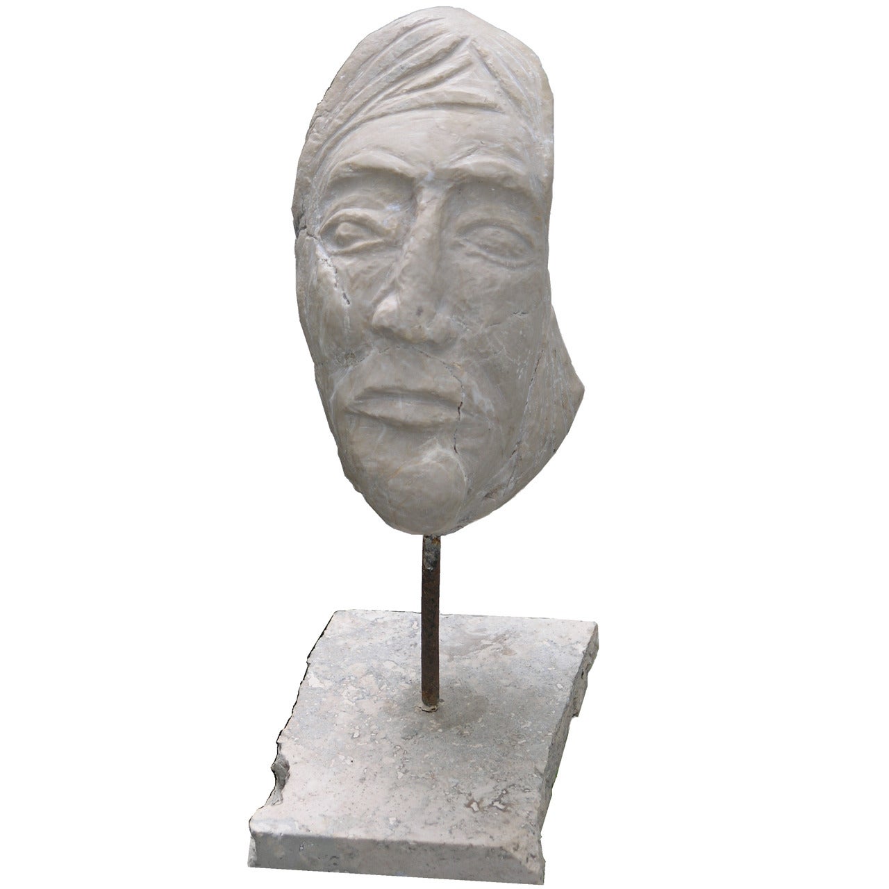 Carved Marble Head For Sale